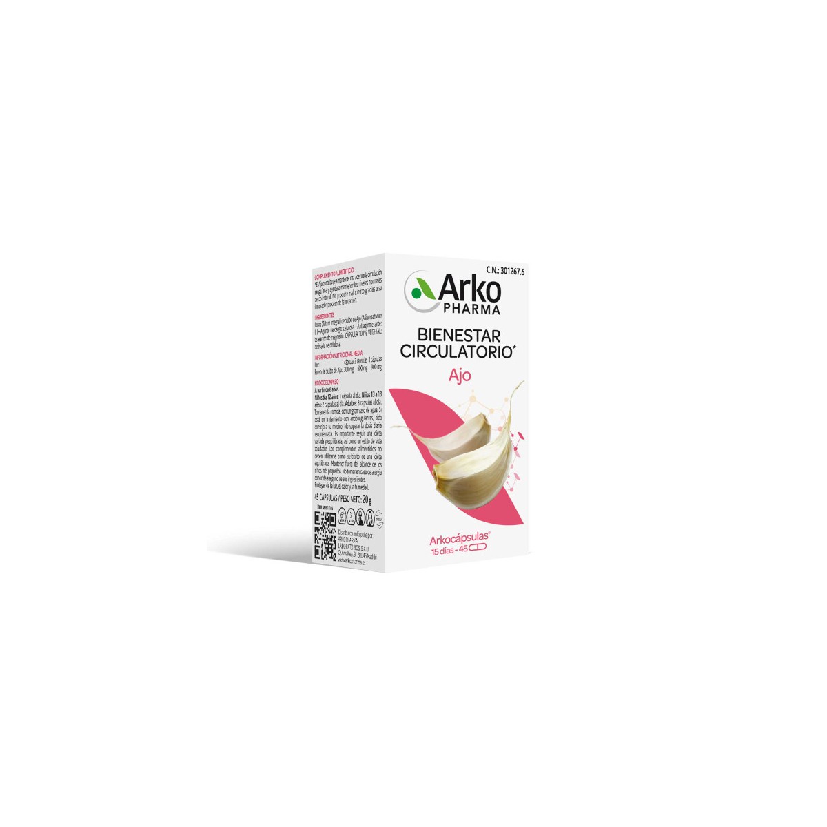 ARKOPHARMA AJO 45CAPSULAS