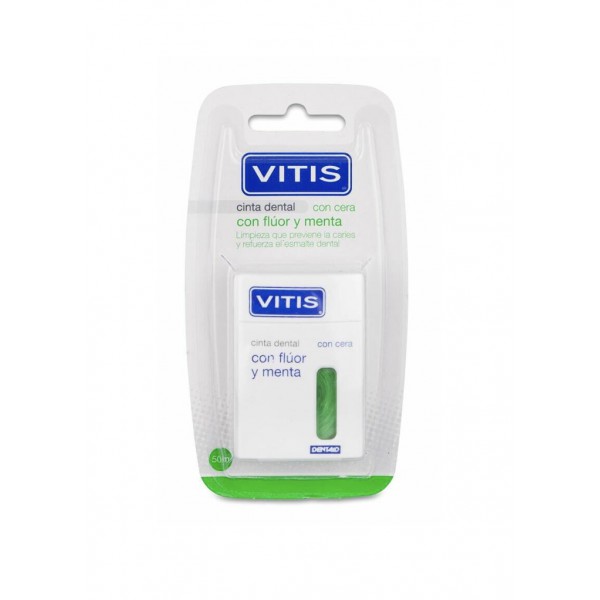 VITIS CINTA DENTAL CON FLUOR Y MENTA 50M