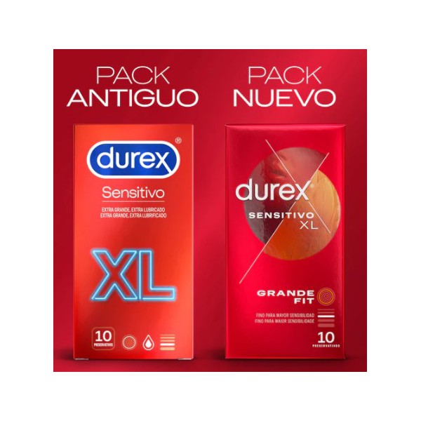 DUREX SENSITIVO XL 10 UNID