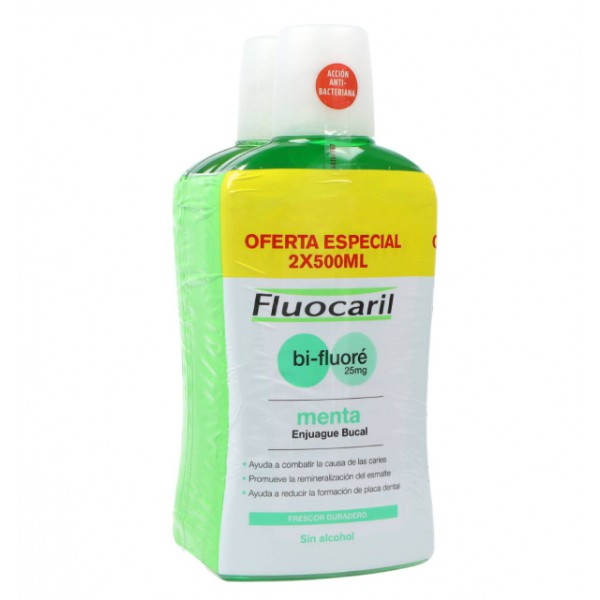 FLUOCARIL BIFLUORE COLUTORIO CON FLUOR PACK 500ML 2U