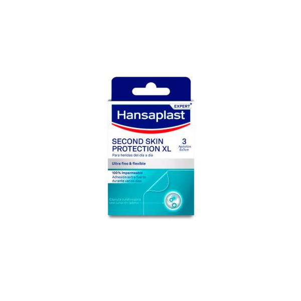 HANSAPLAST SECOND SKIN PROTECTION 3 PARCHES 70 MM X 60 MM