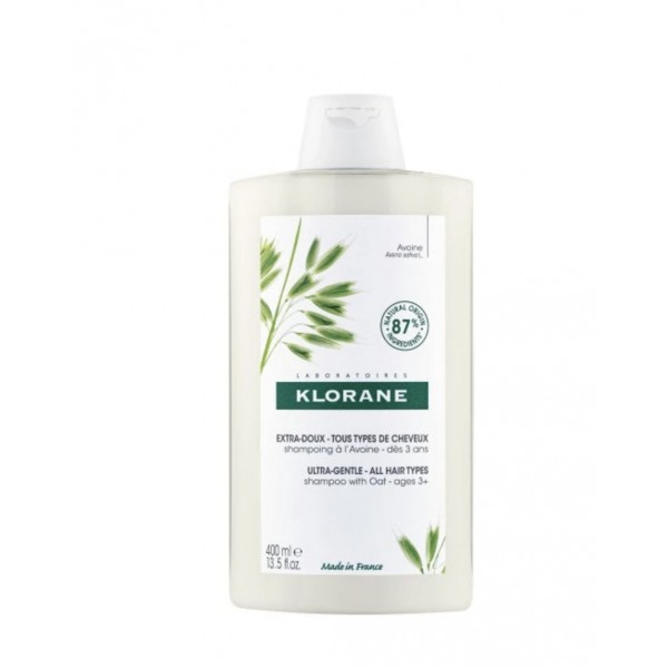 KLORANE CHAMPU EXTRASUAVE A LA LECHE DE AVENA 400 ML