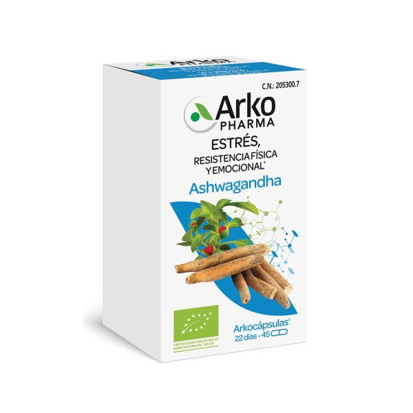 ARKOCAPSULAS ASHWAGANDHA BIO 45 CAPSULAS