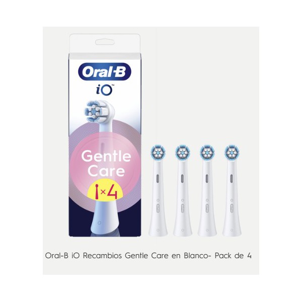 ORAL-B RECAMBIO CEPILLO ELECTRICO IO GENTLE 4 CABEZALES