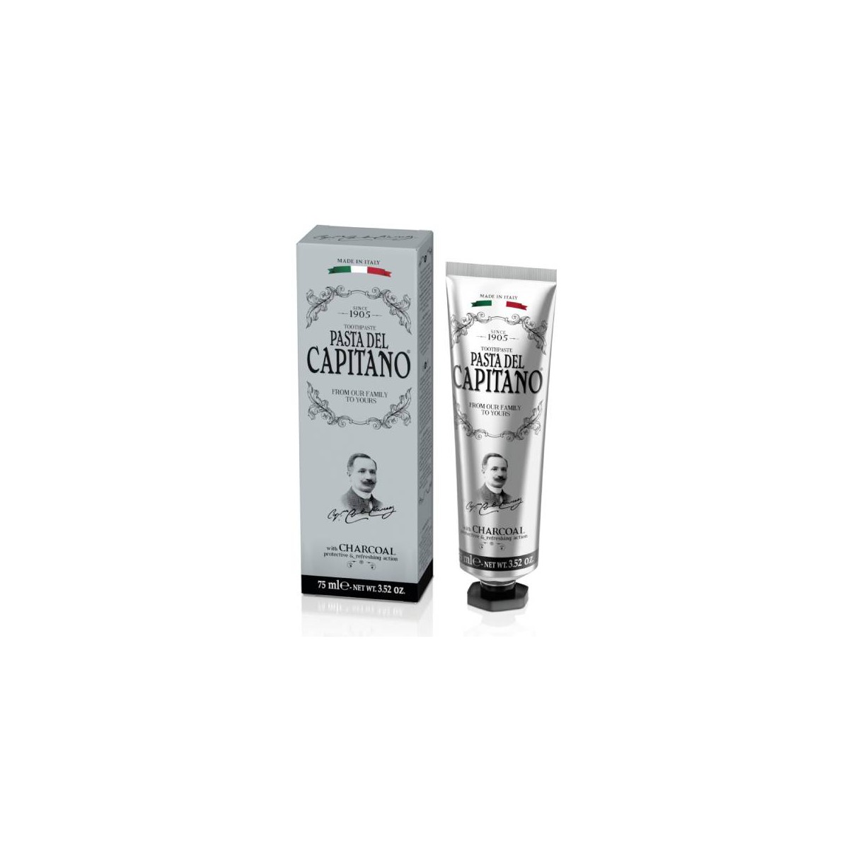 PASTA DEL CAPITANO CARBON ACTIVO 75ML