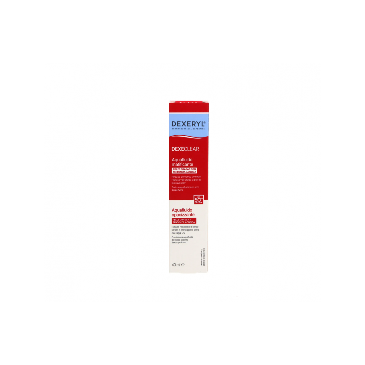 DEXERYL DEXECLEAR AQUAFLUIDO MATIFICANTE SPF 50+