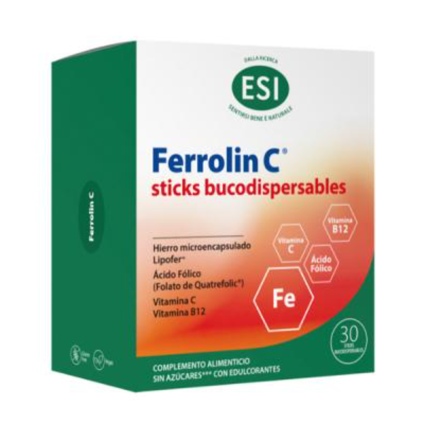 ESI FERROLIN C 30 STICKS BUCODISPERSABLES