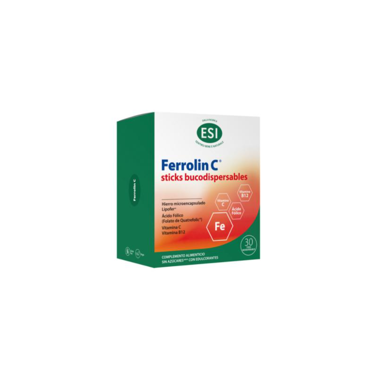 ESI FERROLIN C 30 STICKS BUCODISPERSABLES