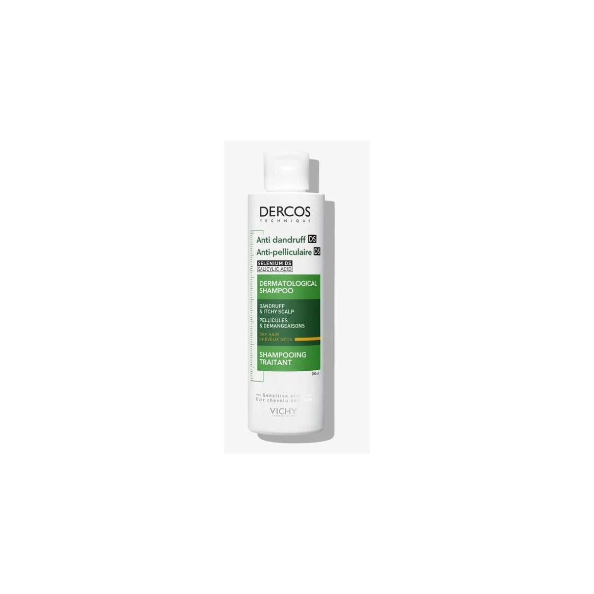 DERCOS CHAMPU ANTICASPA-SECA 200ML