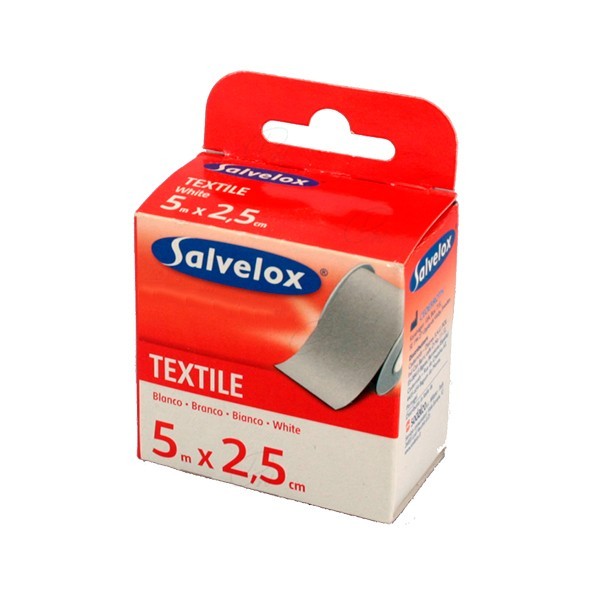 ESPARADRAPO TEXTIL BLANCO 5 X 25
