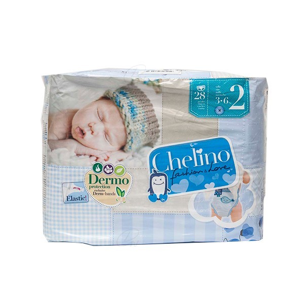 CHELINO FASHION  LOVE PAÑAL INFANTIL T 2 3  6 KG 28 PAÑALES