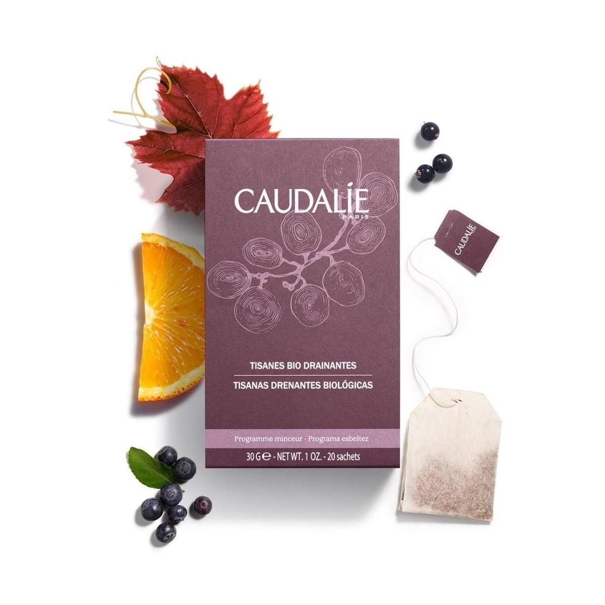 Caudalie Tisanas Drenantes 30 gr