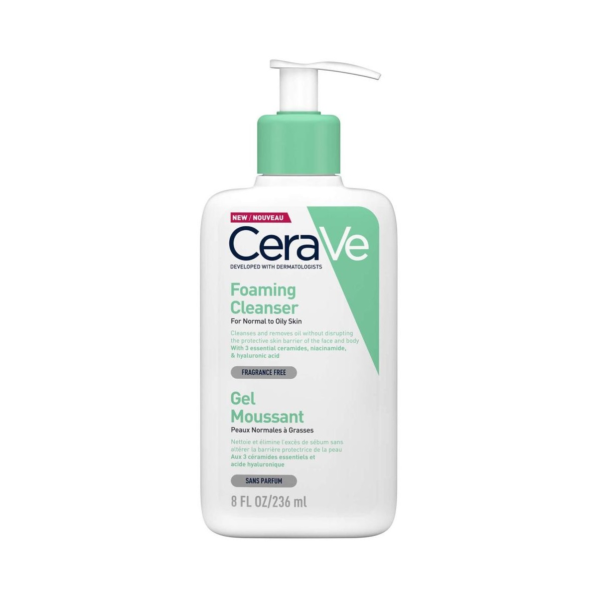 CERAVE GEL LIMPIADOR ESPUMOSO 236 ML