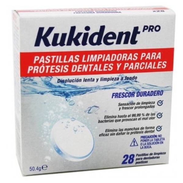 KUKIDENT PASTILLAS LIMPIADORAS 28 PASTILLAS
