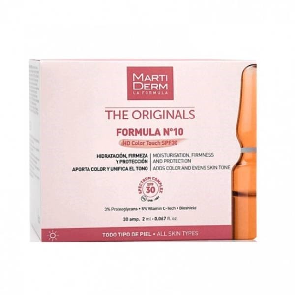 MARTIDERM FORMULA N10 COLOR TOUCH 30 AMPOLLAS