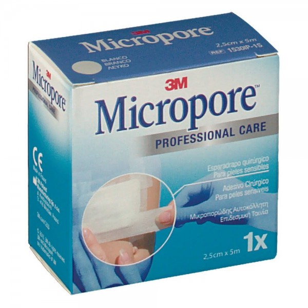 Esparadrapo Micropore Blanco 5x25