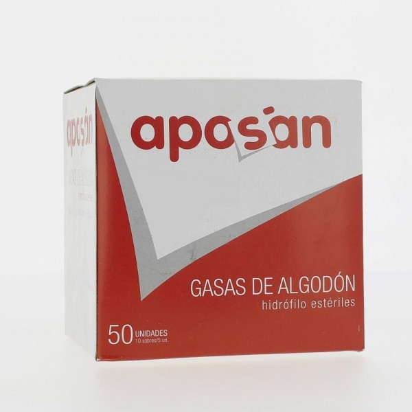 Aposán gasa estéril de Algodón 50 unidades