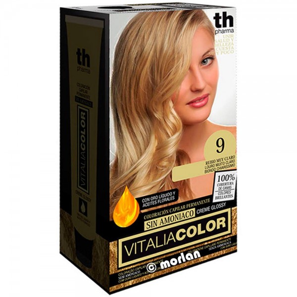TH Pharma Vitalia color Tinte No 9 sin Amoniaco Rubio muy...