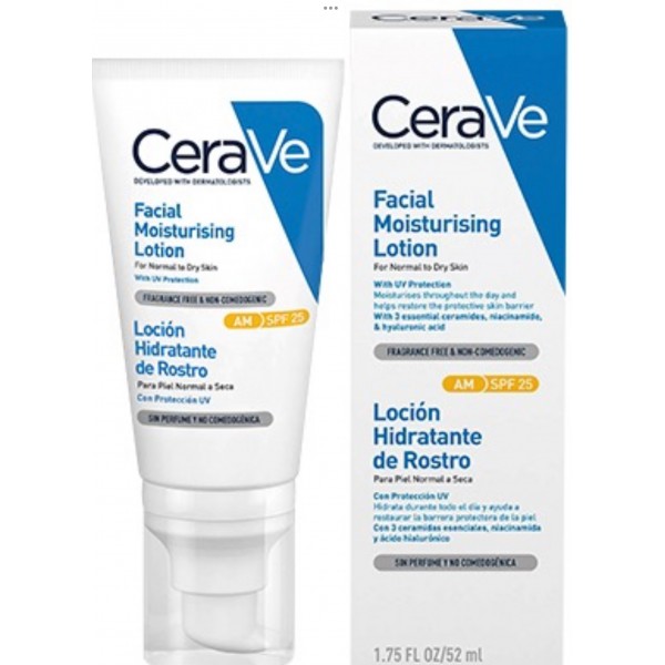 CERAVE LOCION HIDRATANTE ROSTRO SPF25 52ML