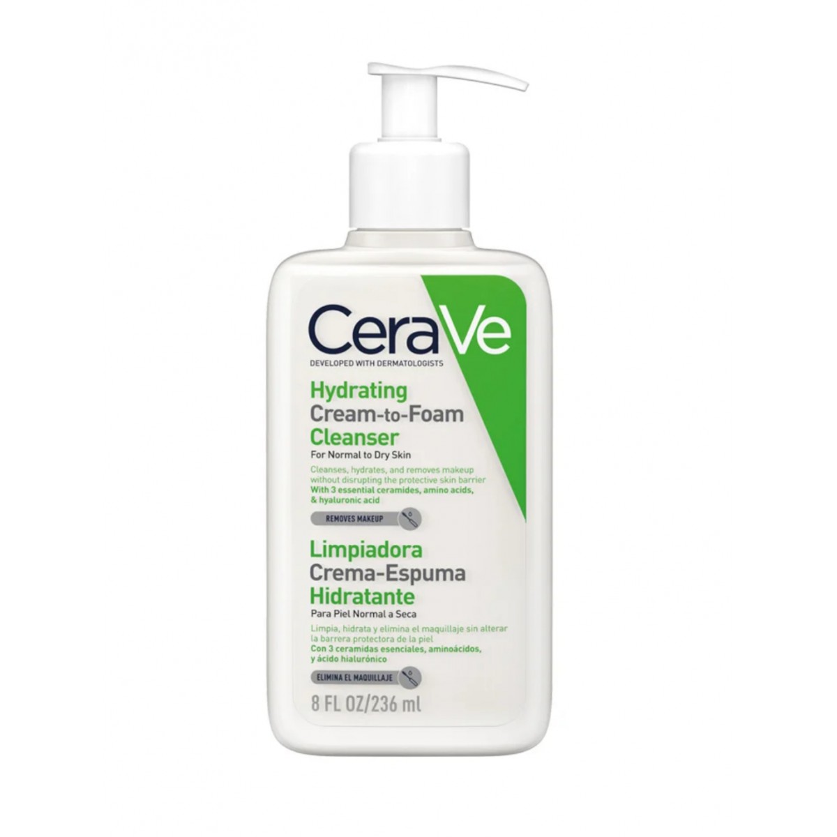 CERAVE LIMPIADORA CREMA ESPUMA HIDRATANTE 236ML