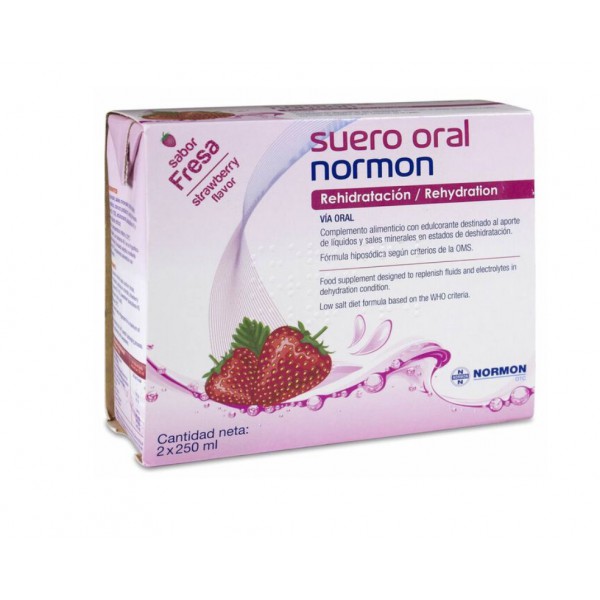 SUERO ORAL NORMON FRESA 250 ML 2 UNIDADES